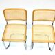 Set of 2 chairs "B32" Marcel Breuer, Italy, 1990