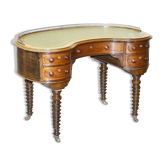 Military Campaign Kidney Desk Regency by Gillow's of Lancaster with Brass Gallery