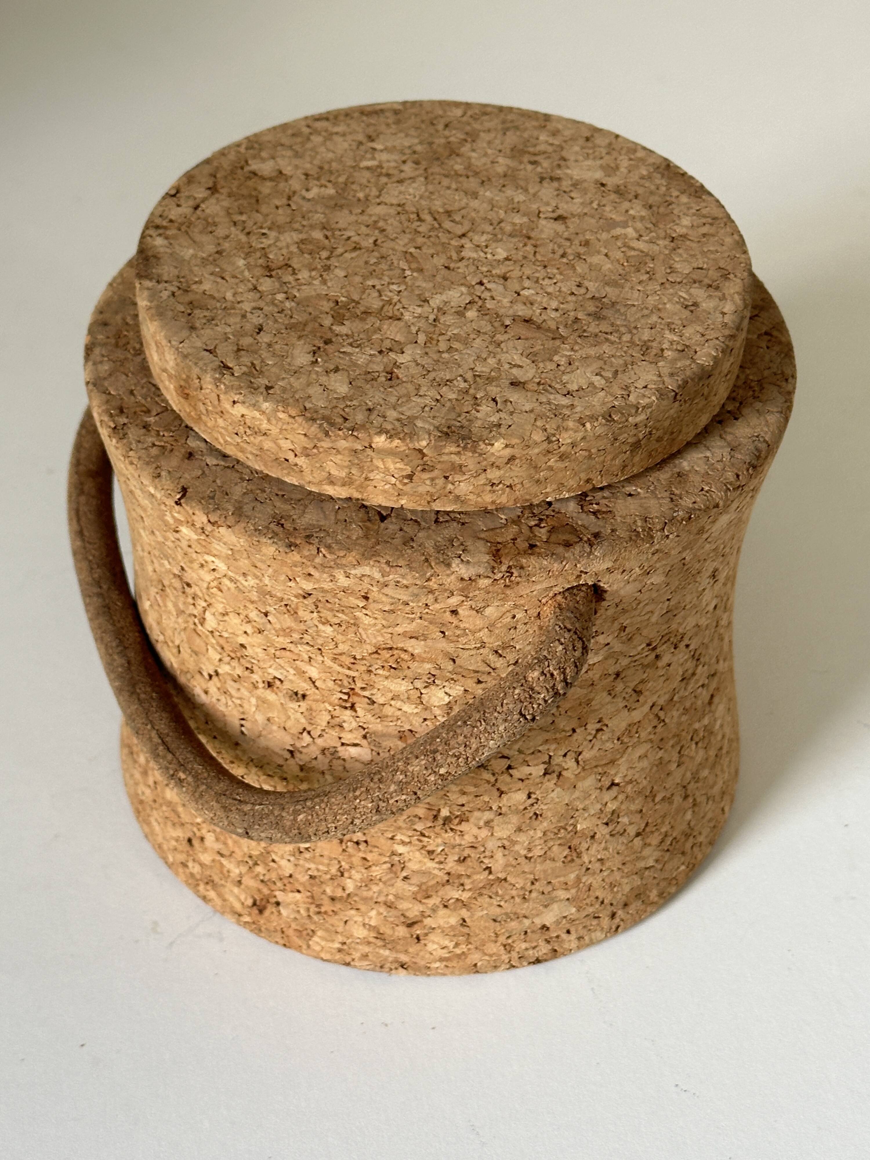 Vintage 60s design cork ice cube tray