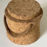 Vintage 60s design cork ice cube tray
