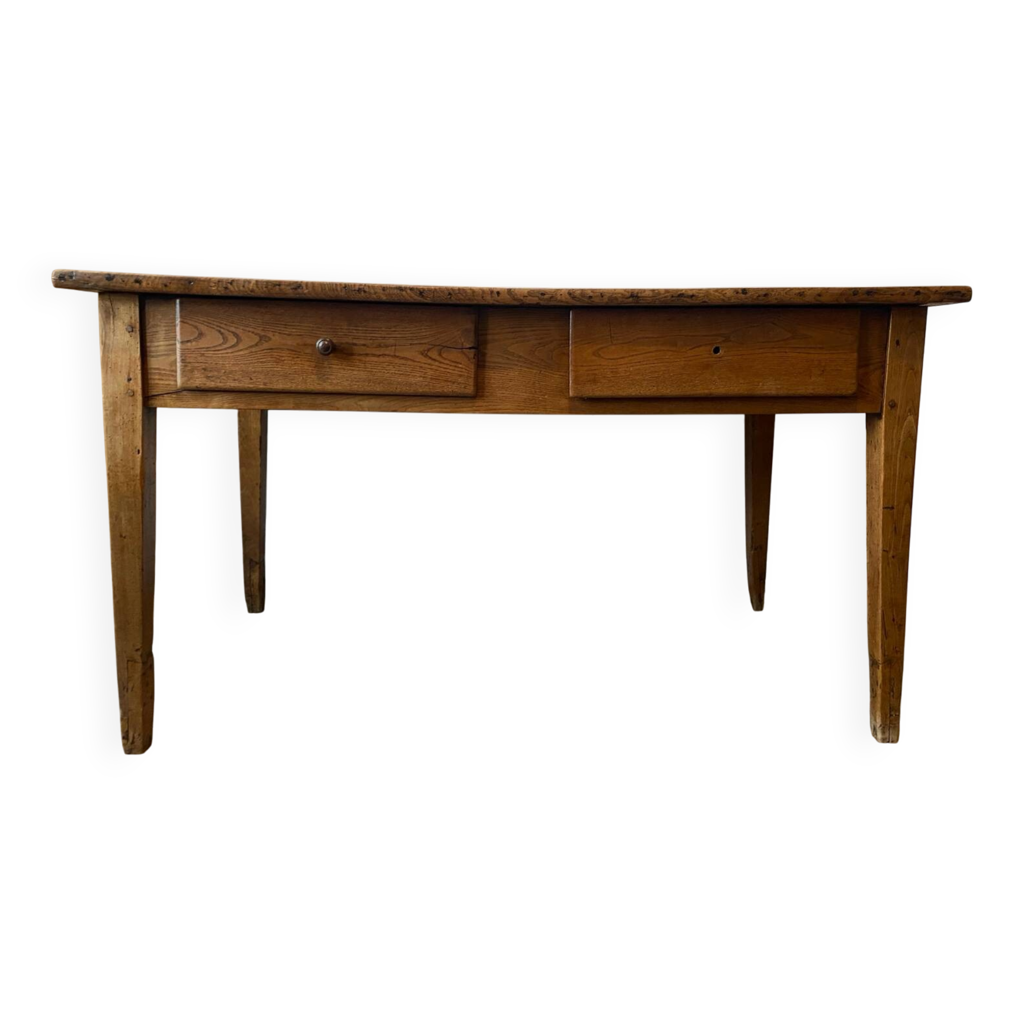 Solid wood farmhouse table