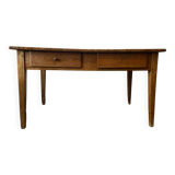 Solid wood farmhouse table