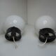 Pair of globe balls vintage