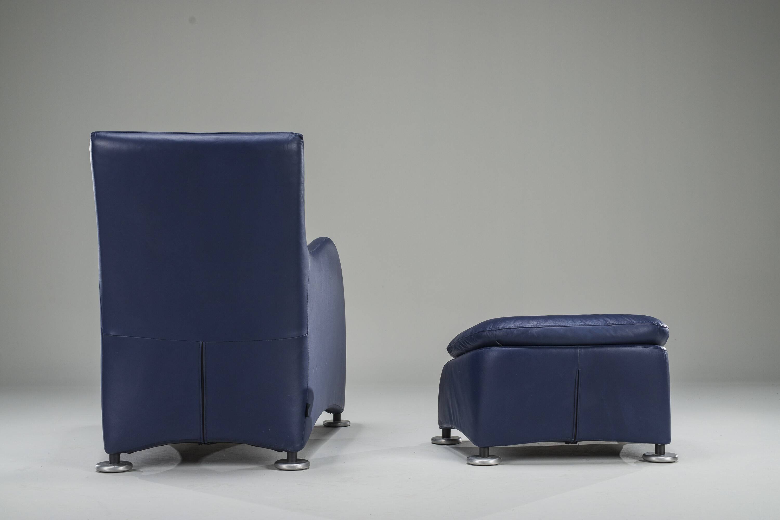 Set of Loge Lounge Chair & Ottoman by Gerard Van Den Berg for Montis, 1990s