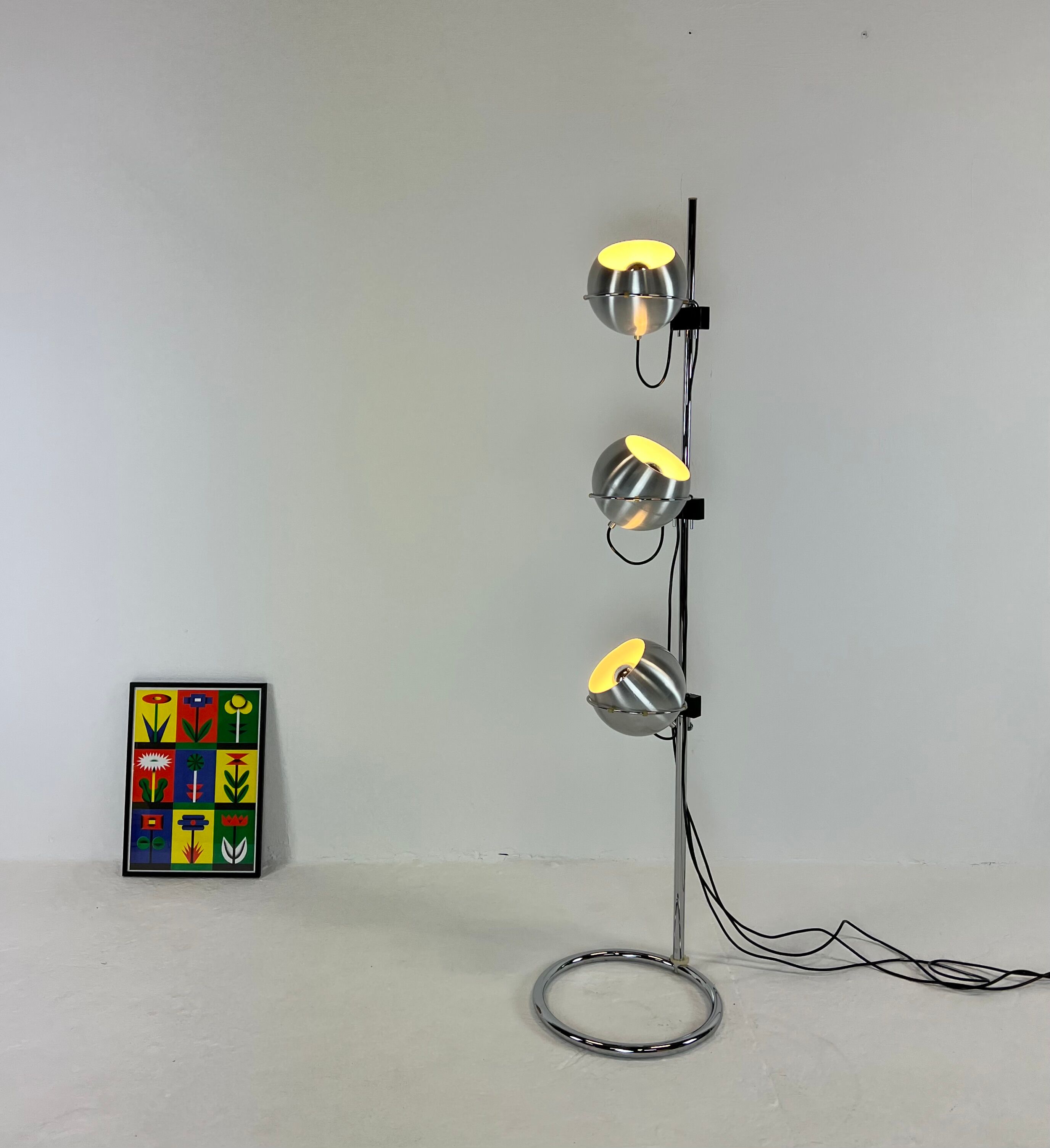 Eye Ball floor lamp, Goffredo Reggiani