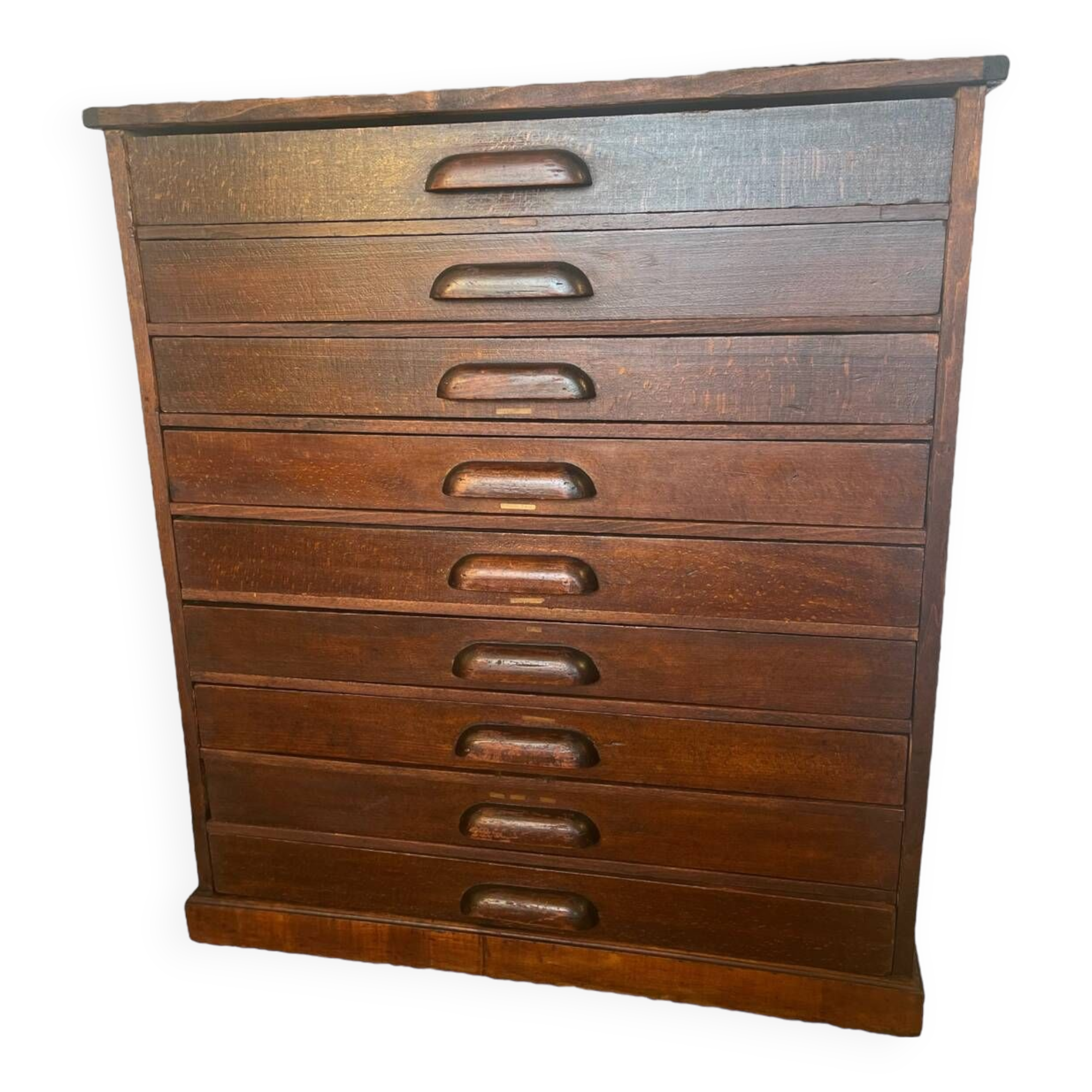 Vintage wooden architect's professional furniture