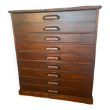 Vintage wooden architect's professional furniture