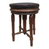Pleyel piano stool from 1853 round leather seat
