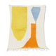 Handwoven Berber rug with traditional coloured patterns, size 1.4/2.6 m.