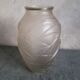 Art Deco vase in molded glass with swallow decorations