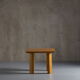Square oak dining table, Germany, 1970s