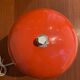 Vintage orange mushroom lamp