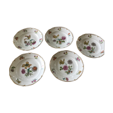Hollow plates Lourioux Foecy bouquet of flowers