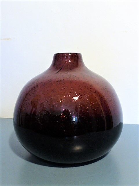 Violet blown bubble vase, 1960