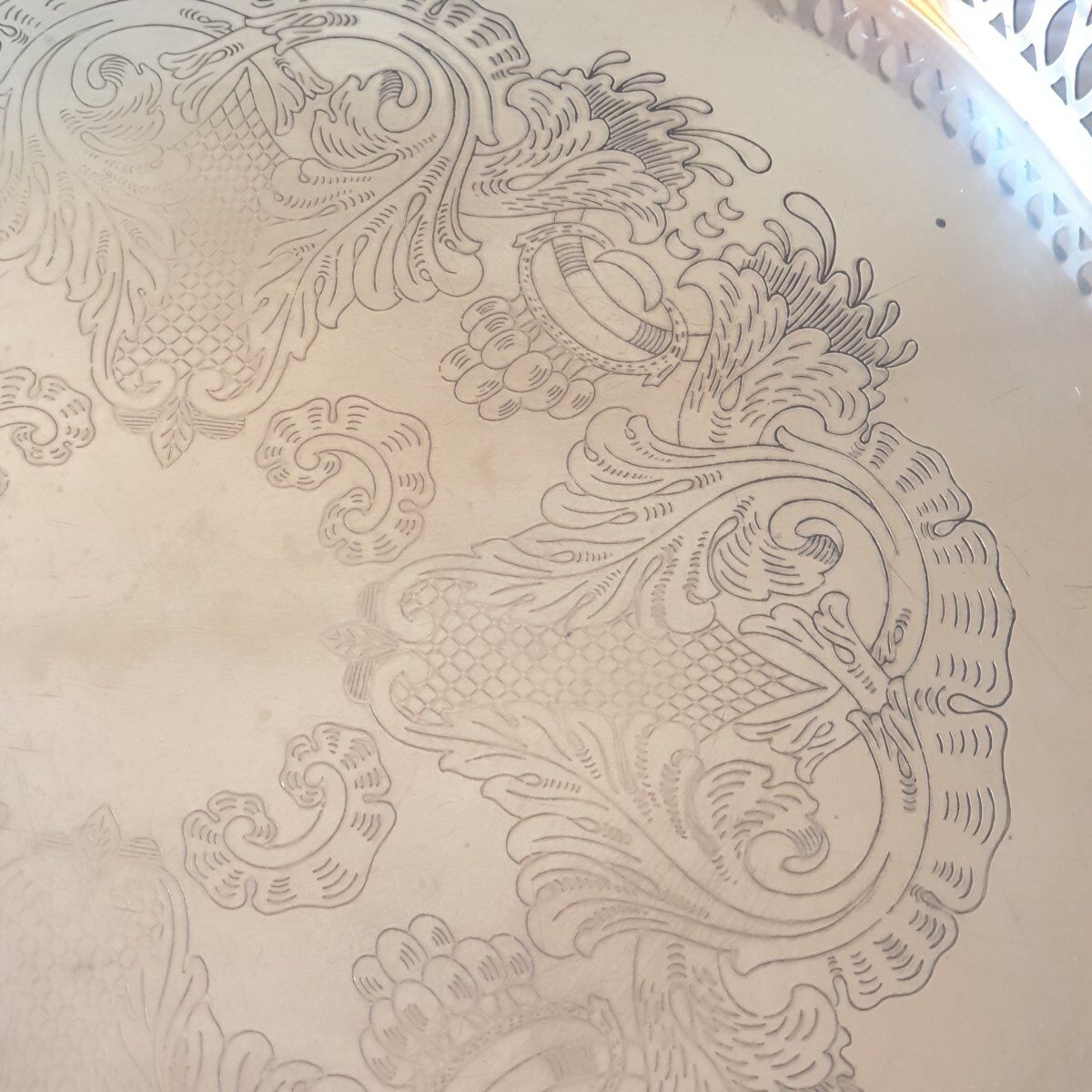 Silver-plated service tray 20th century