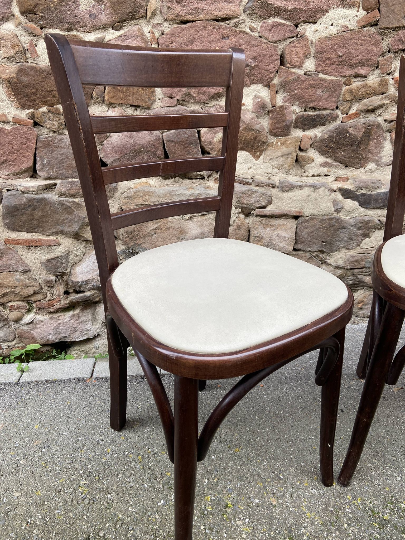 4 vintage bistro chairs