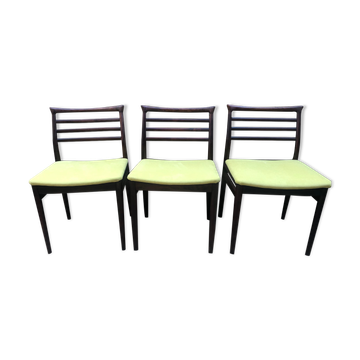 Chaises palissandre Erling Torvits par Søro Stolefabrik scandinave
