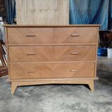 Commode pieds compas grande largeur