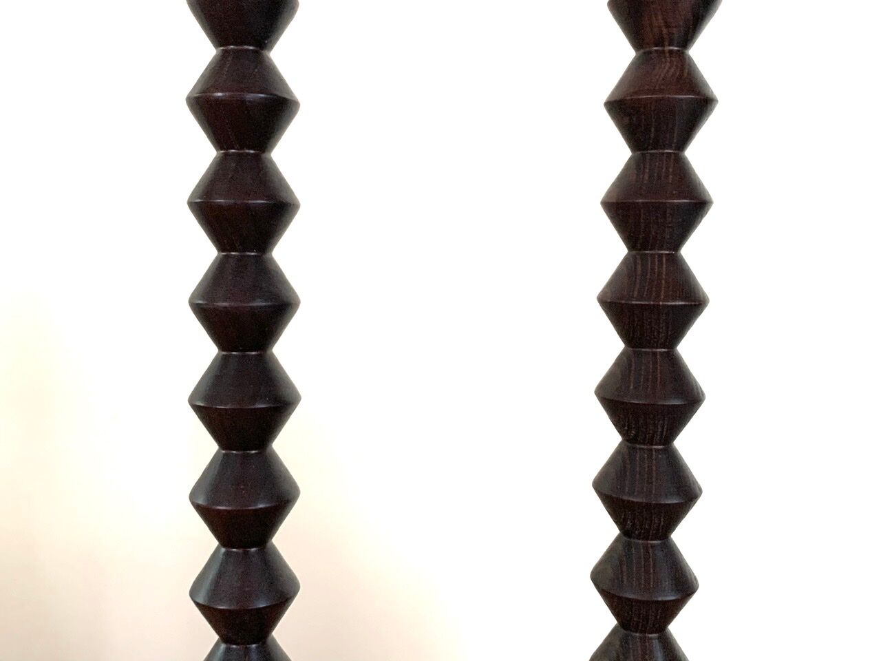 Pair of wooden lamp bases