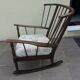 Fauteuil rocking-chair Baumann vintage années 60