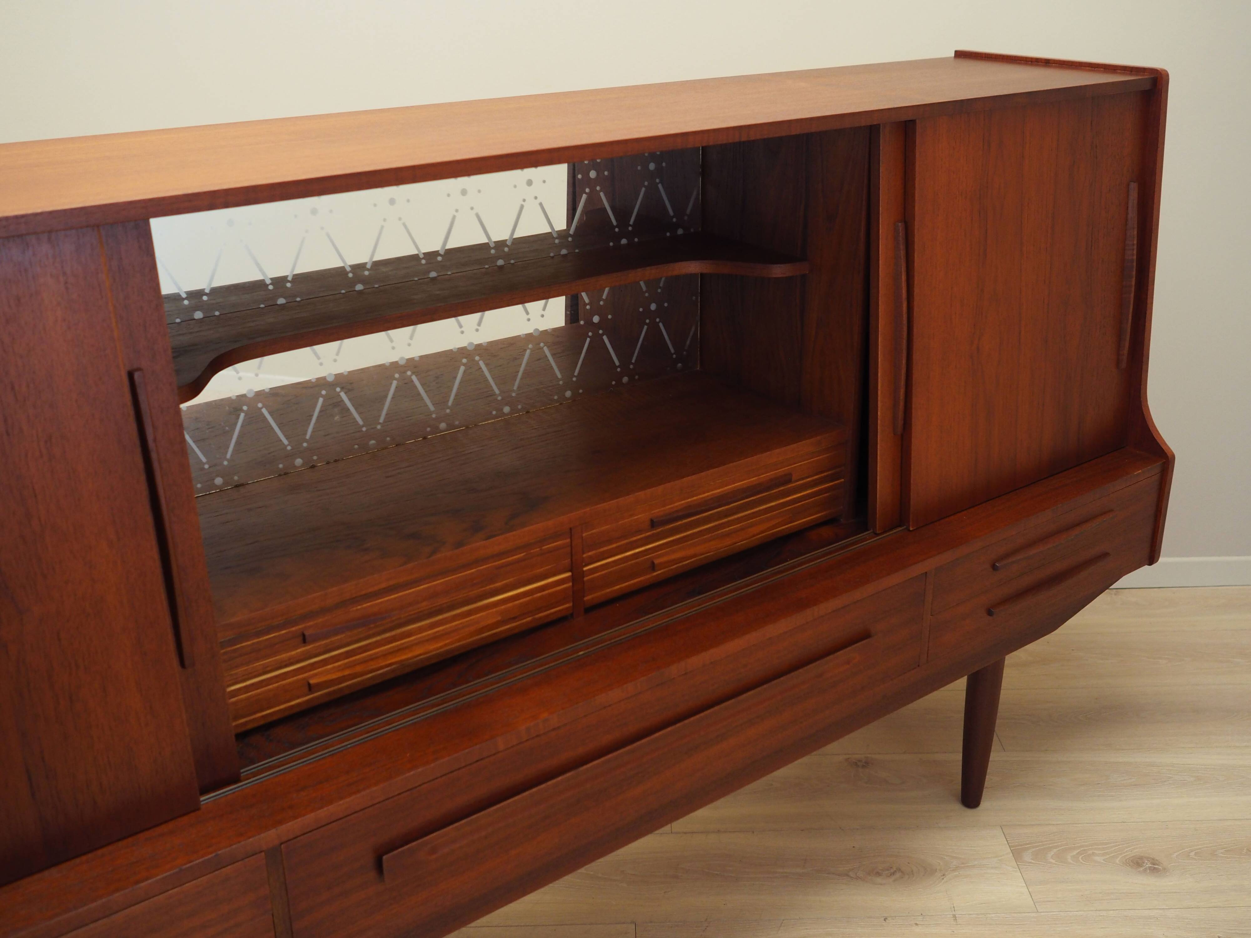 Teak highboard, Danish design, 1960s, production: Denmark