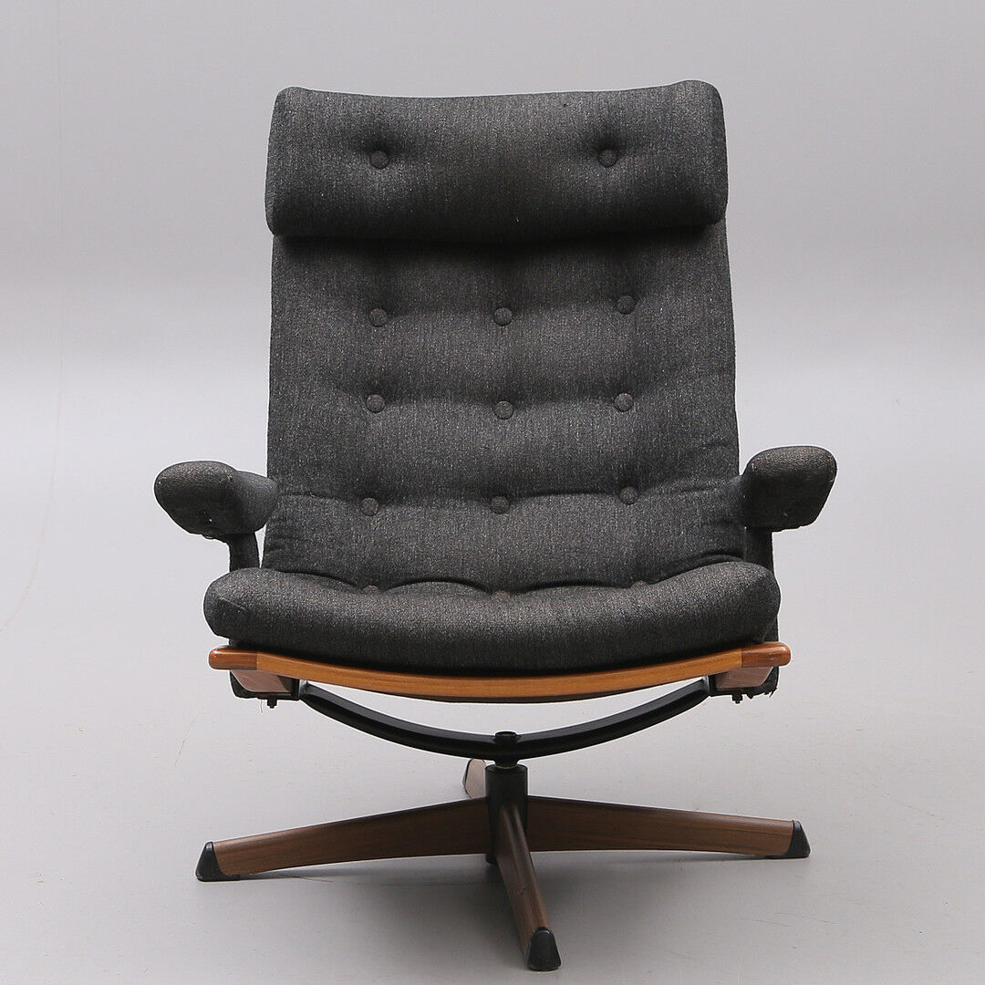 Mid-century swivel armchair by Gote Mobler, 1960s