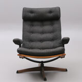 Mid-century swivel armchair by Gote Mobler, 1960s