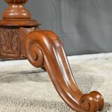Oval Pedestal Table with Mahogany System, Louis Philippe period – 1st part 19th century