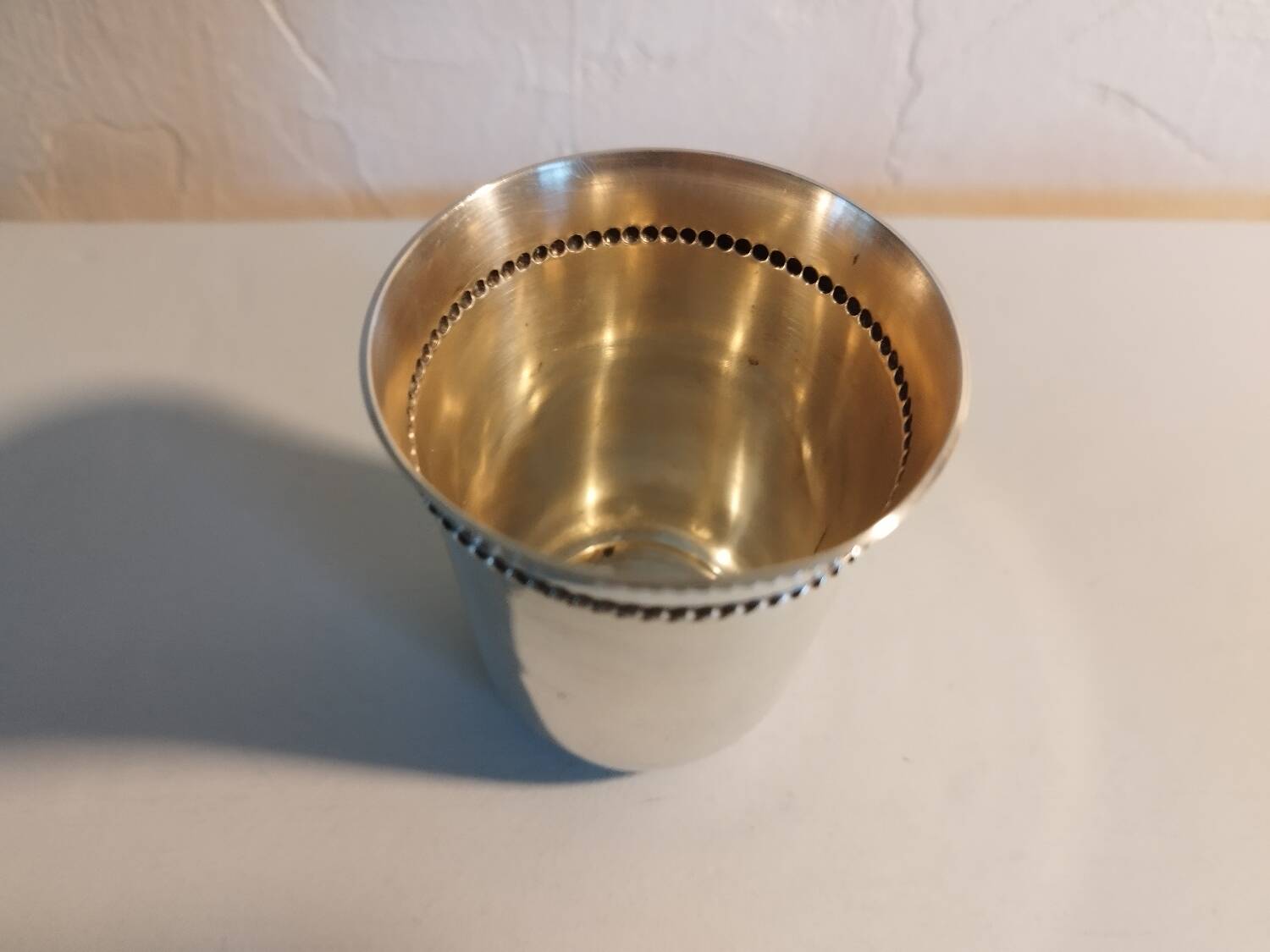 Silver-plated tumbler