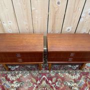 Pair of bedside tables – Scandinavian style – Solid teak – 1960s