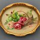 Aquarelle sur papier par A.Euget Barry bouquet de fleurs cadre dore