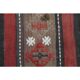 1970s Turkish Oushak handmade wool cotton red kilim runner 71x202