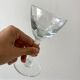 Set of 11 molded glass wine glasses engraved 20s