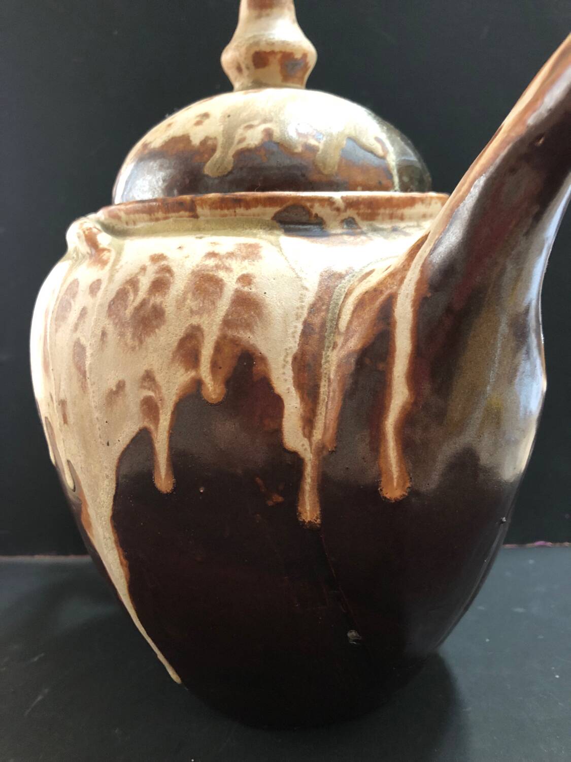 Stoneware teapot by Marcellus Aubry