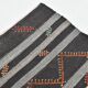7x10 Black & Cream Large Vintage Kilim Rug, 204x300Cm