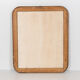 Miroir vintage en bois de noyer des années 1950