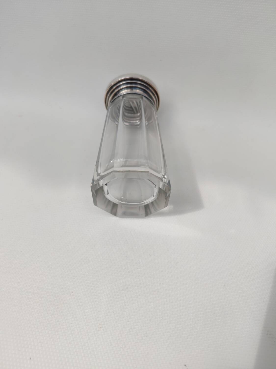 Crystal and sterling silver shaker by Louis Coignet.