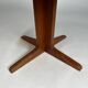 Danish teak round dining table extendable vintage design