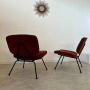 Lot of 2 old CM 190 armchairs by Pierre Paulin, French design from the 60s