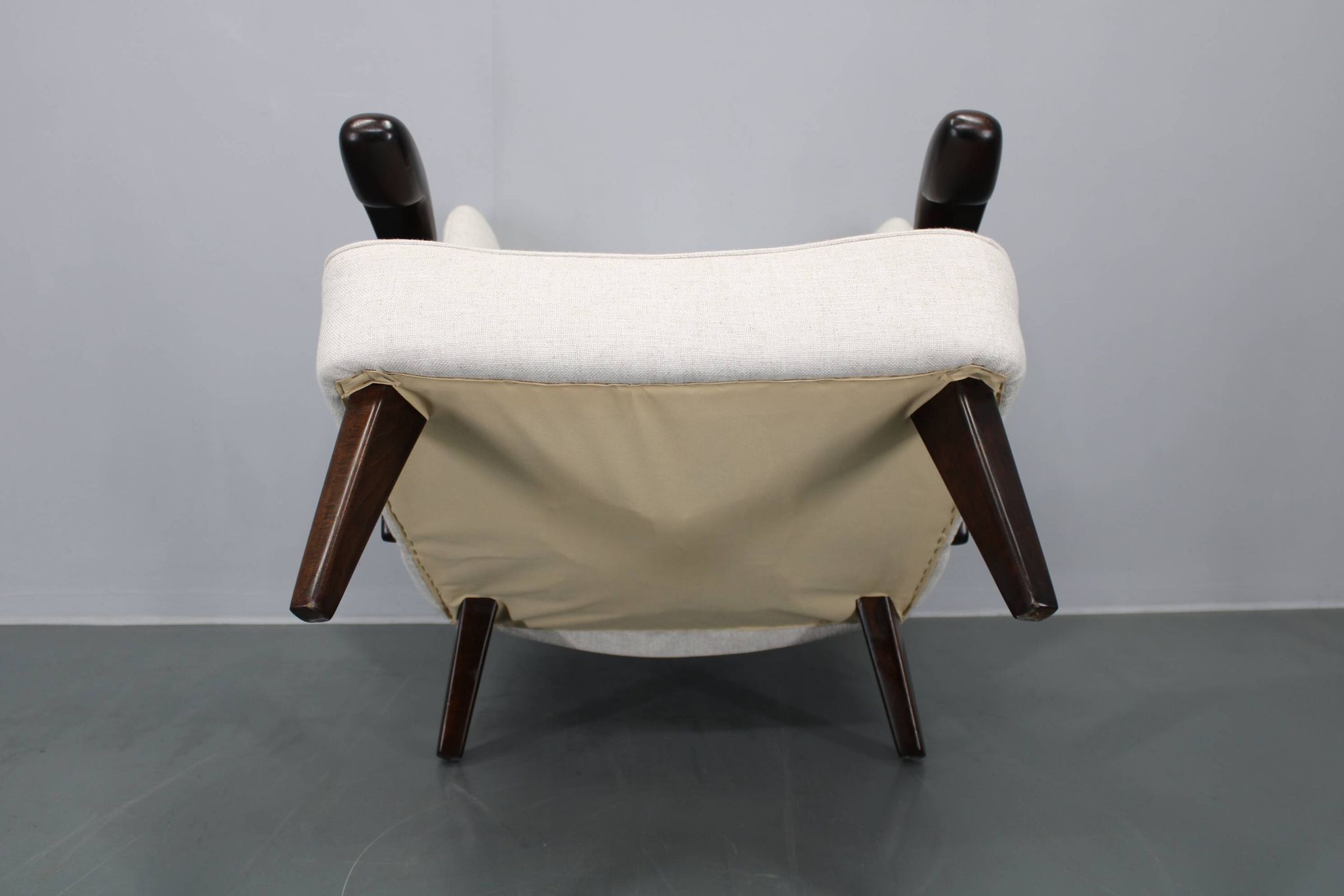 1950s Restored Wing Chair , Czechoslovakia