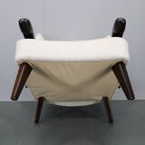 1950s Restored Wing Chair , Czechoslovakia