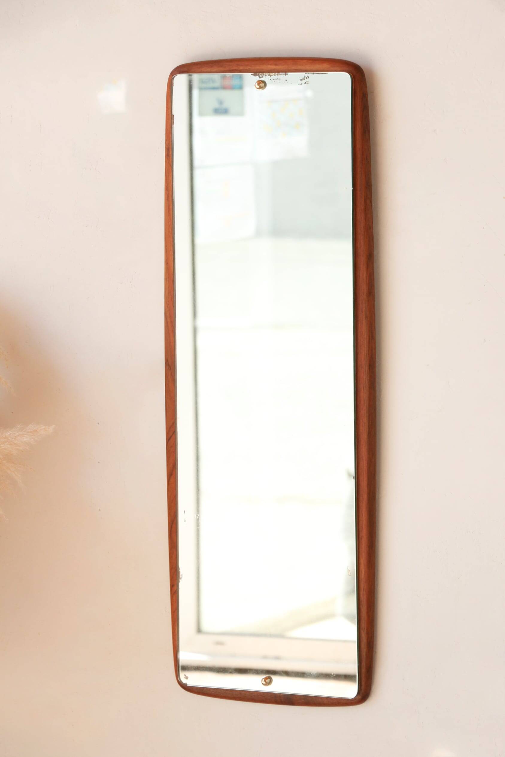 Vintage Scandinavian teak mirror – 1960s - 14.09.23.06