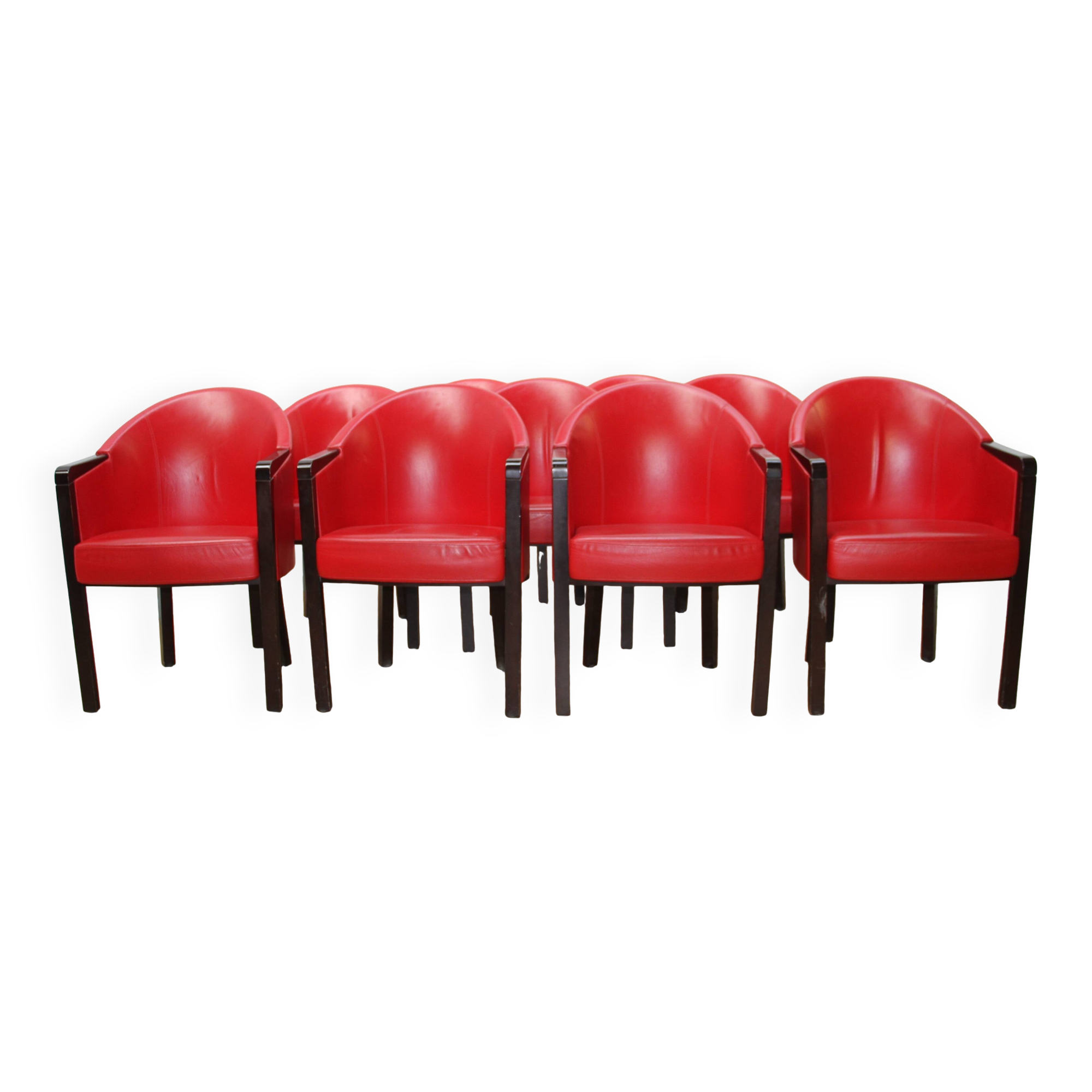 Suite de 10 fauteuils Diamond, Poltrona Frau