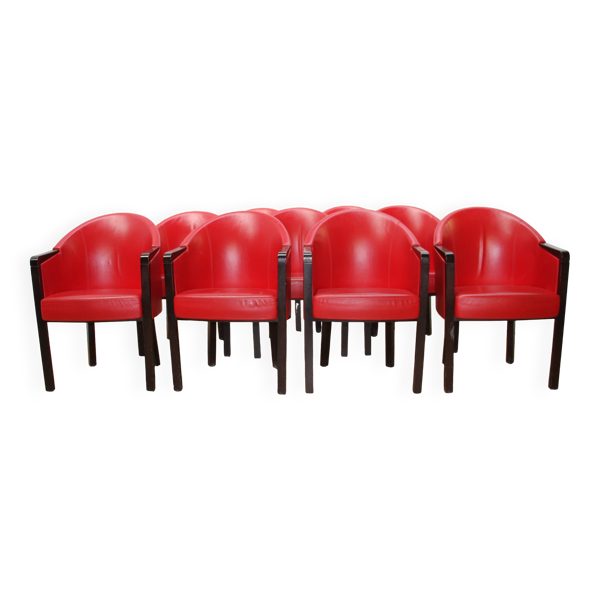 Suite de 10 fauteuils Diamond, Poltrona Frau