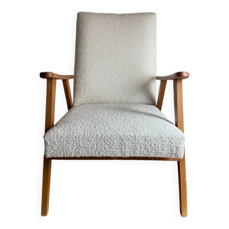 Scandinavian design boomerang armchair