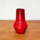 Red Italian ceramic vase from the mid-century by Bitossi, 1960s.
