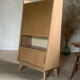 Vintage pyramidal secretary desk and bookcase