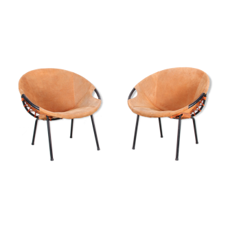 Paire de fauteuils allemands pour Lusch Erzeugnis, 1960