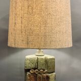 1960s Bernard Rooke Abstract Pottery Ceramic Table Lamp