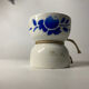 Coquetier bleu digoin